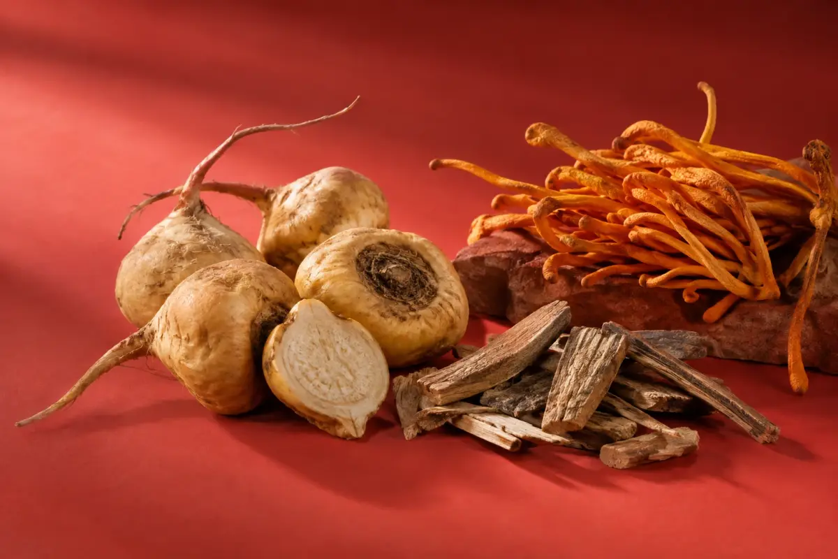 Koreň macy peruánskej, kôra muira puama a huba cordyceps, látky na libido a výdrž v Uro Active